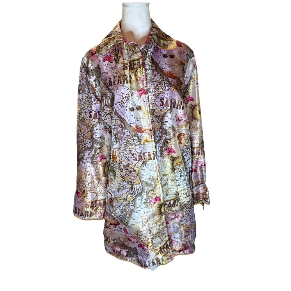 Mycra Pac Now Travelcore Reversible Travel Raincoat M/L Globecore USA
